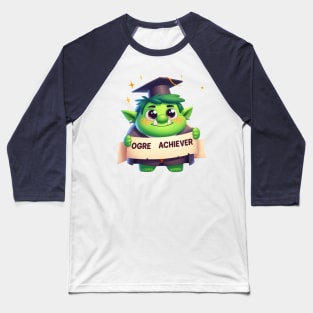 Cute Ogre Achiever Illustration Baseball T-Shirt